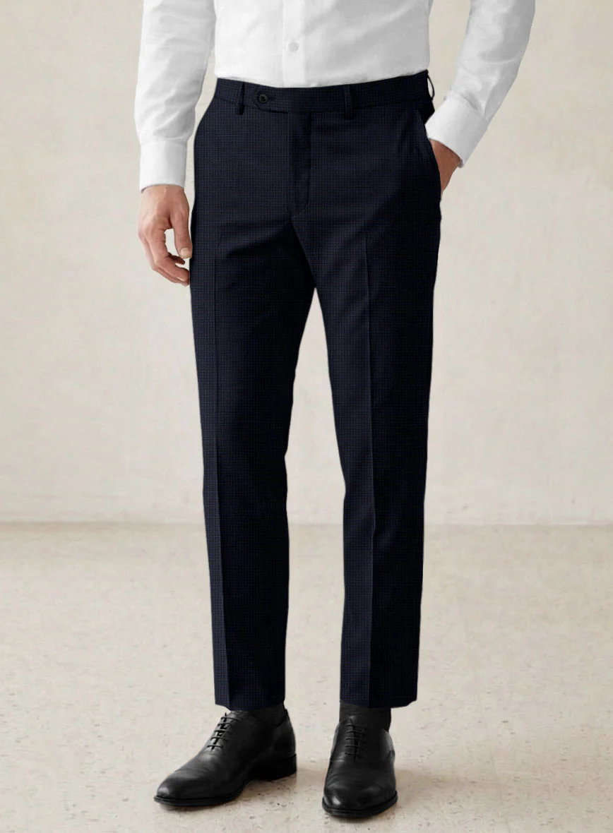Scabal Cosmopolitan Varlli Blue Wool Suit - Image 6