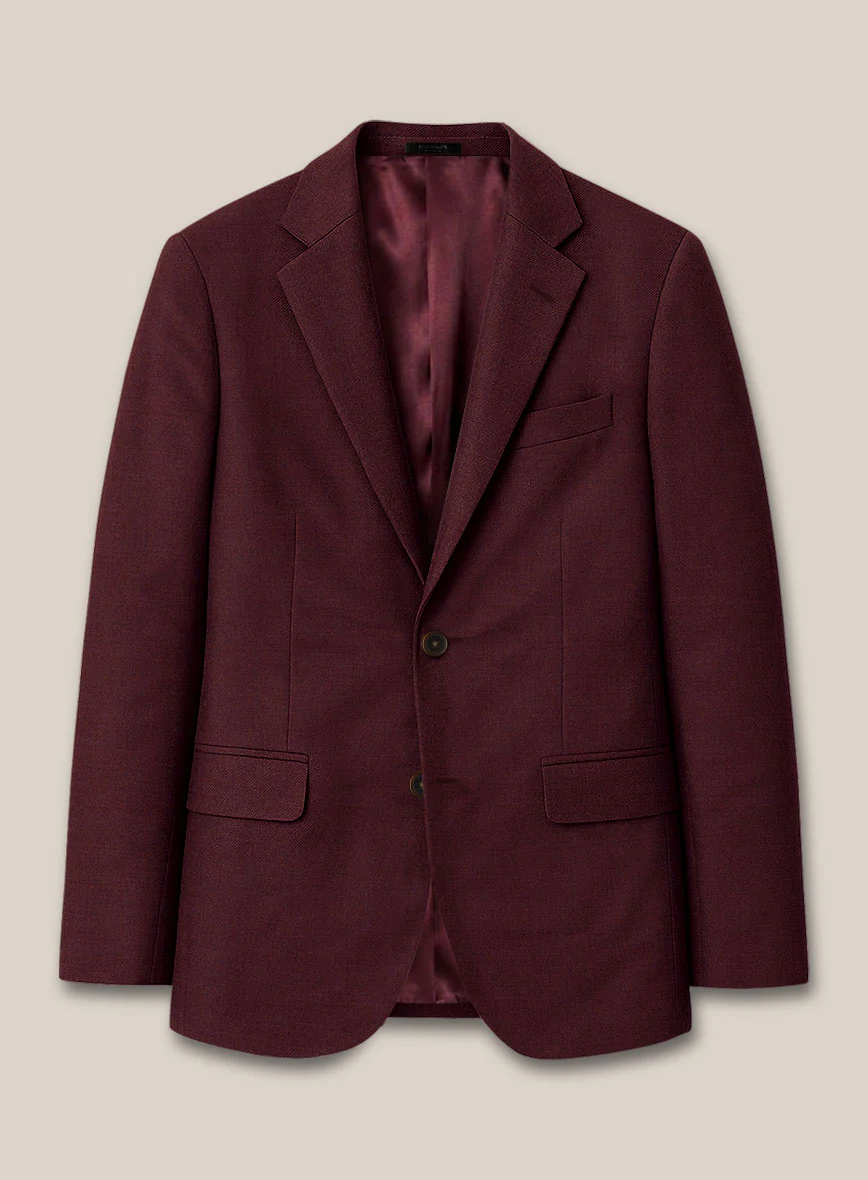 Scabal Cosmopolitan Wine Wool Suit - Image 4