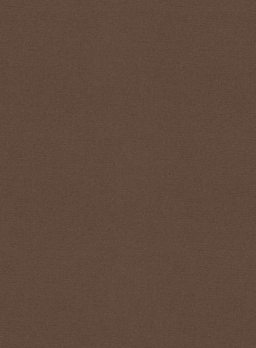 Scabal Dark Brown Cashmere Cotton Pants - Image 4
