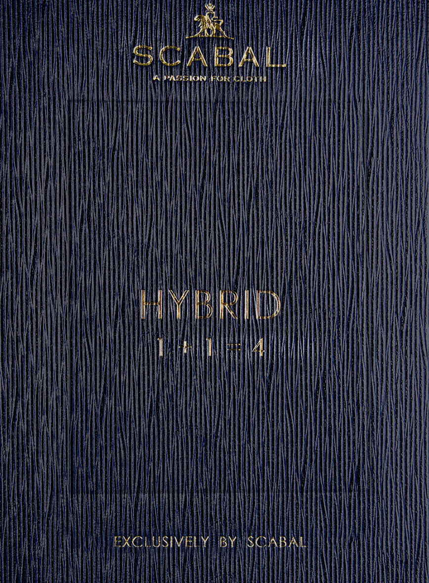 Scabal Gulf Blue Wool Pants - Image 4