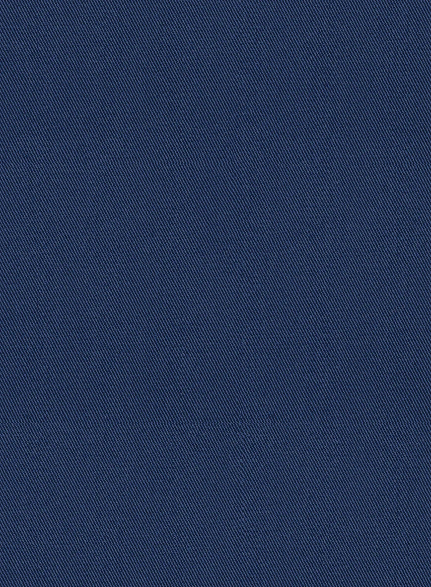 Scabal Indigo Blue Cotton Stretch Jacket - Image 3