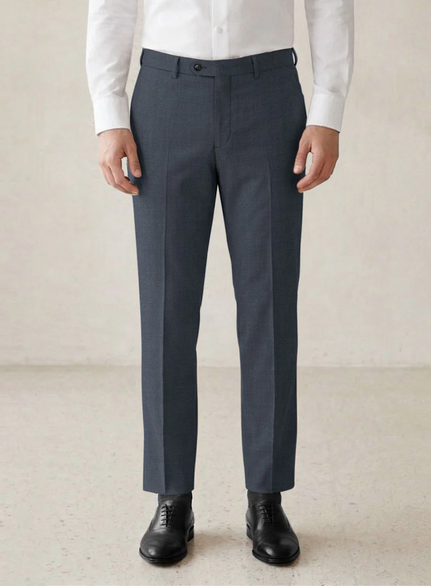Scabal Isin Twill Blue Wool Suit - Image 6