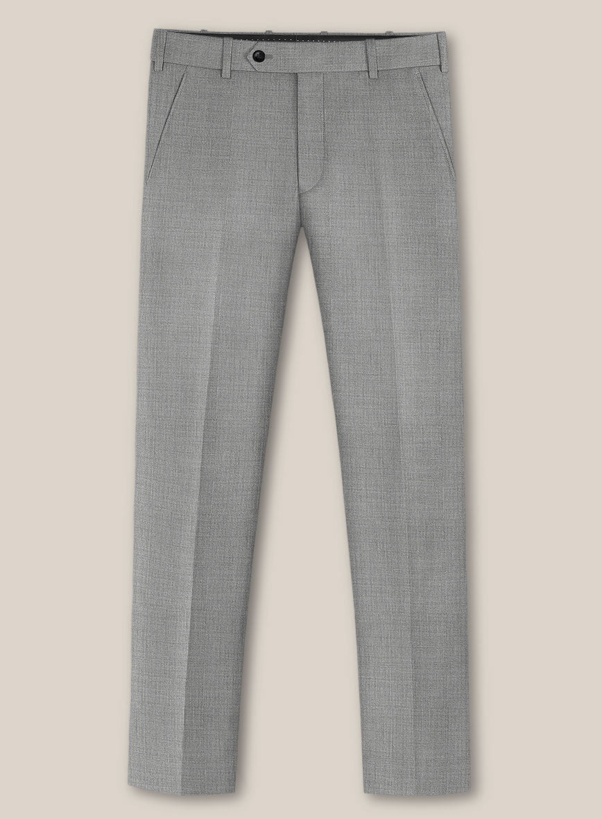 Scabal Jacobi Twill Gray Wool Pants - Image 2