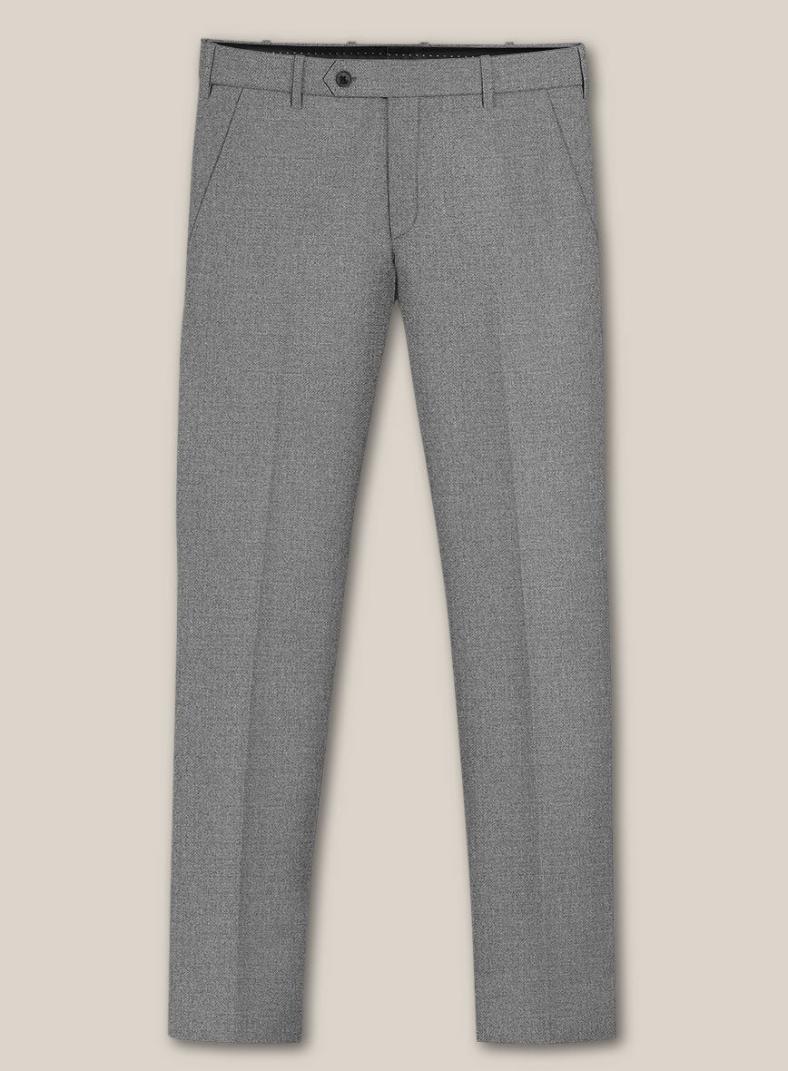 Scabal Lissar Light Gray Wool Pants - Image 2