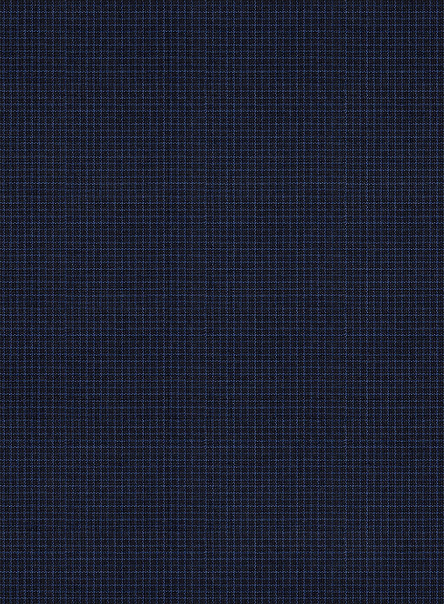 Scabal Londoner Asario Grid Blue Wool Suit - Image 8
