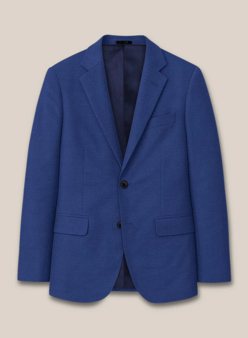 Scabal Londoner Cobalt Blue Wool Jacket