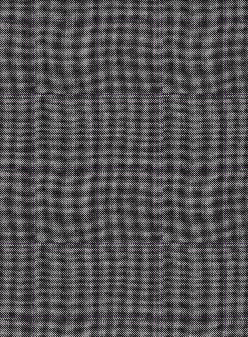 Scabal Londoner Inagi Checks Gray Wool Pants - Image 4