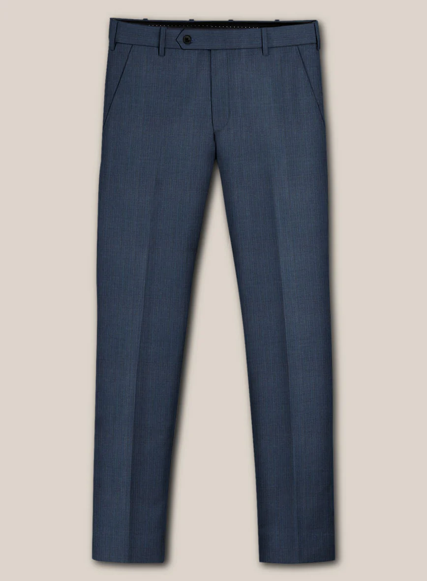 Scabal Londoner Rez Stripe Blue Wool Suit - Image 6