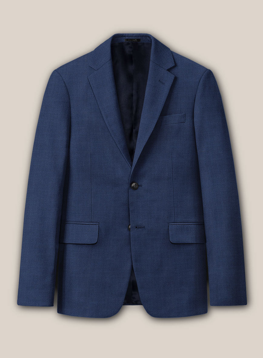 Scabal Lucin Twill Blue Wool Jacket