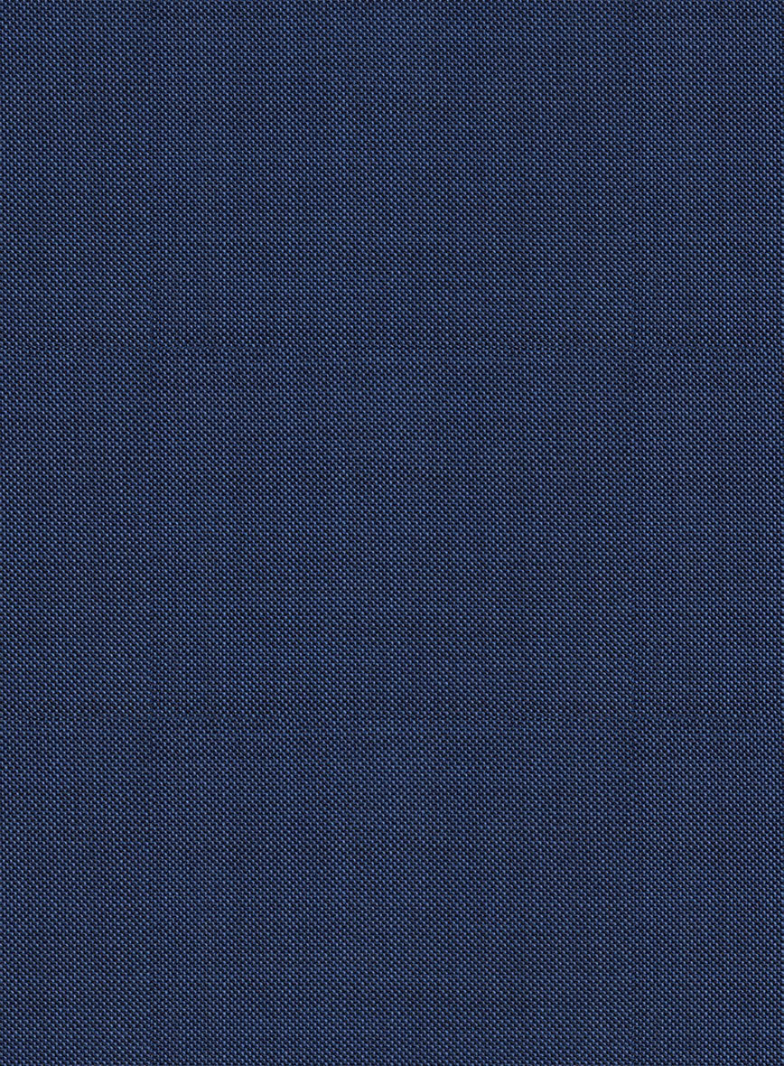 Scabal Lucin Twill Blue Wool Pants - Image 4