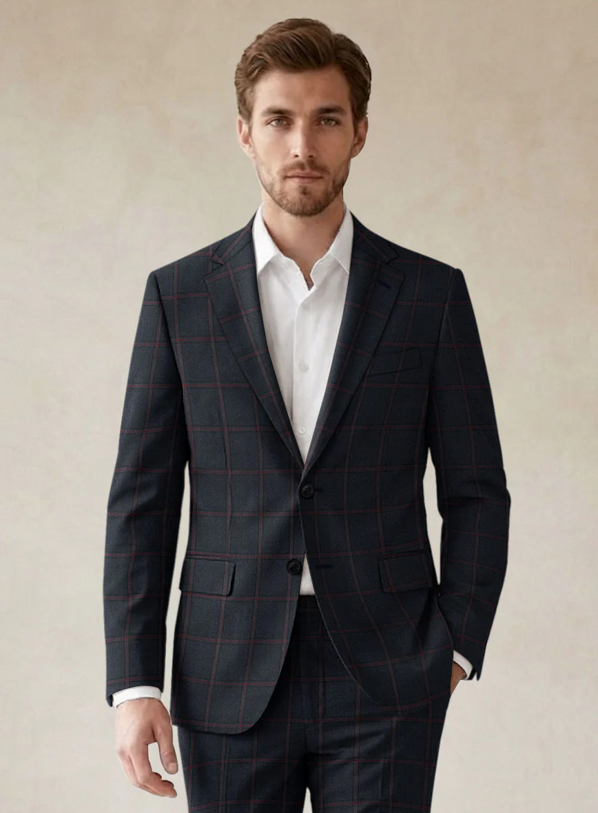 Scabal Midnight Blue Wool Suit - Image 3