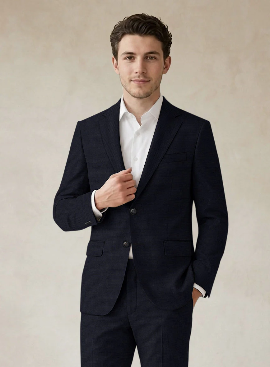 Scabal Motito Blue Wool Jacket - Image 2