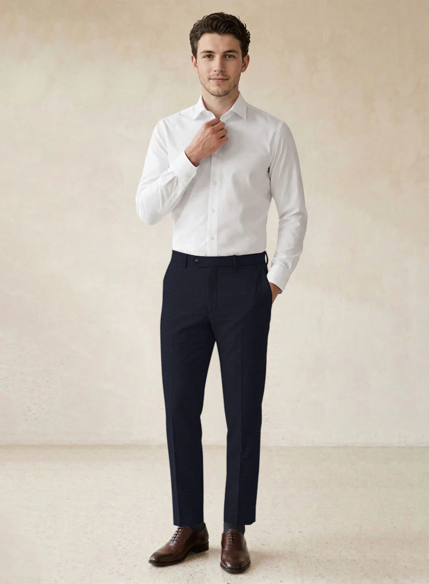 Scabal Motito Blue Wool Suit - Image 7