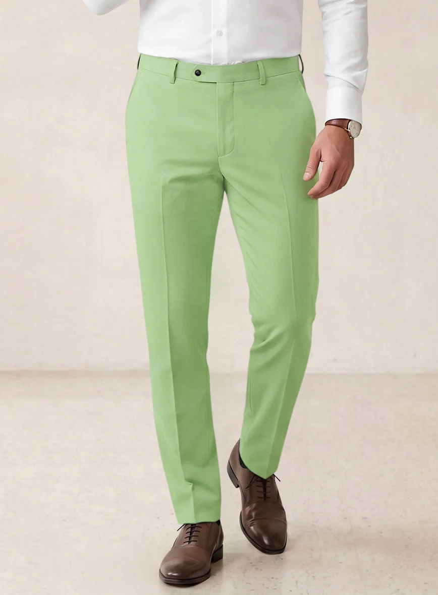 Scabal Nasty Green Cashmere Cotton Suit - Image 6