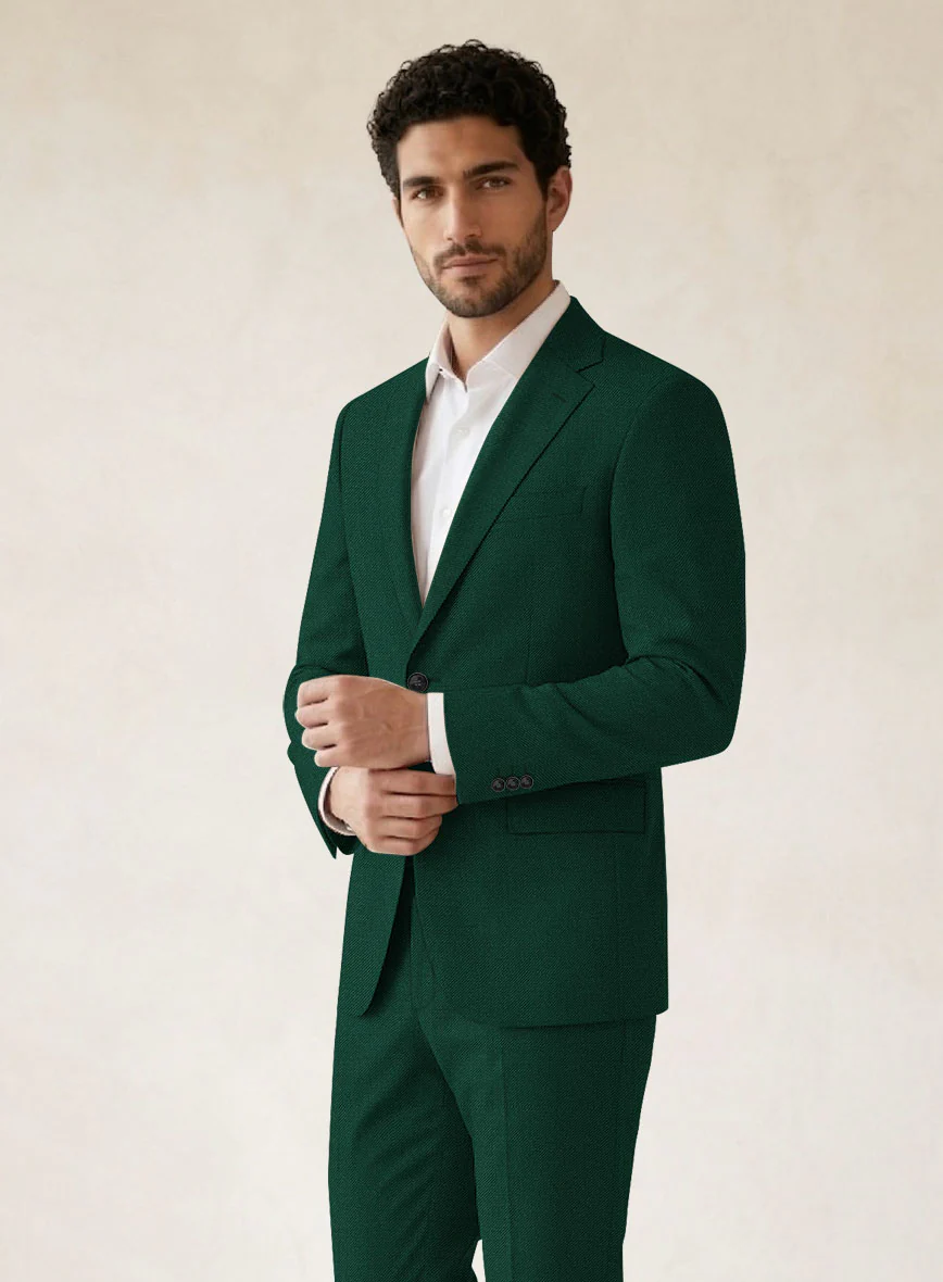 Scabal Oslo Green Wool Suit - Image 4