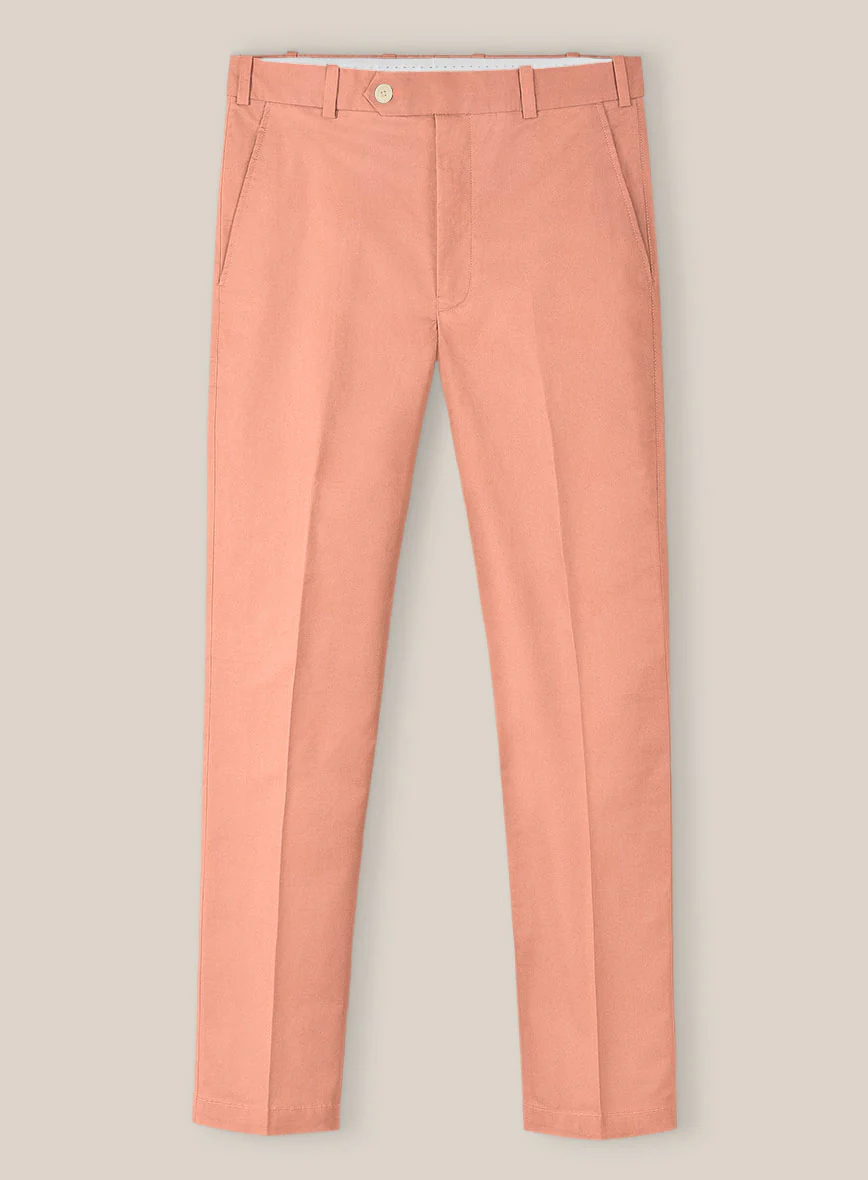 Scabal Peach Cotton Stretch Suit - Image 5