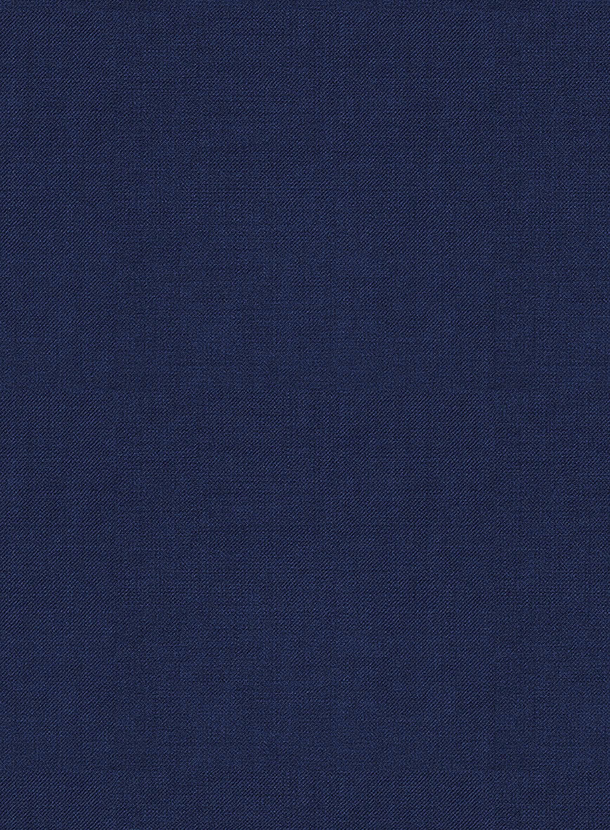 Scabal Regal Blue Wool Pants - Image 4