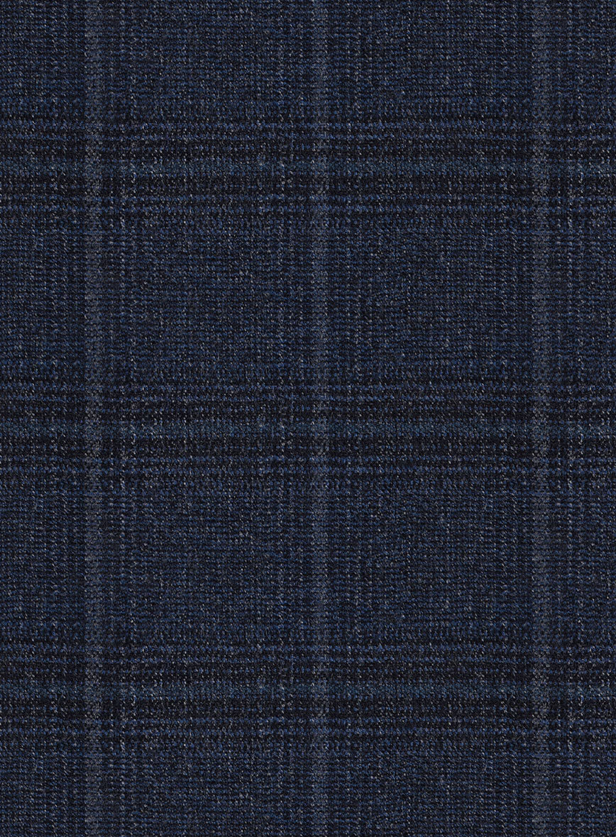 Scabal Sapphire Glen Blue Wool Jacket - Image 3