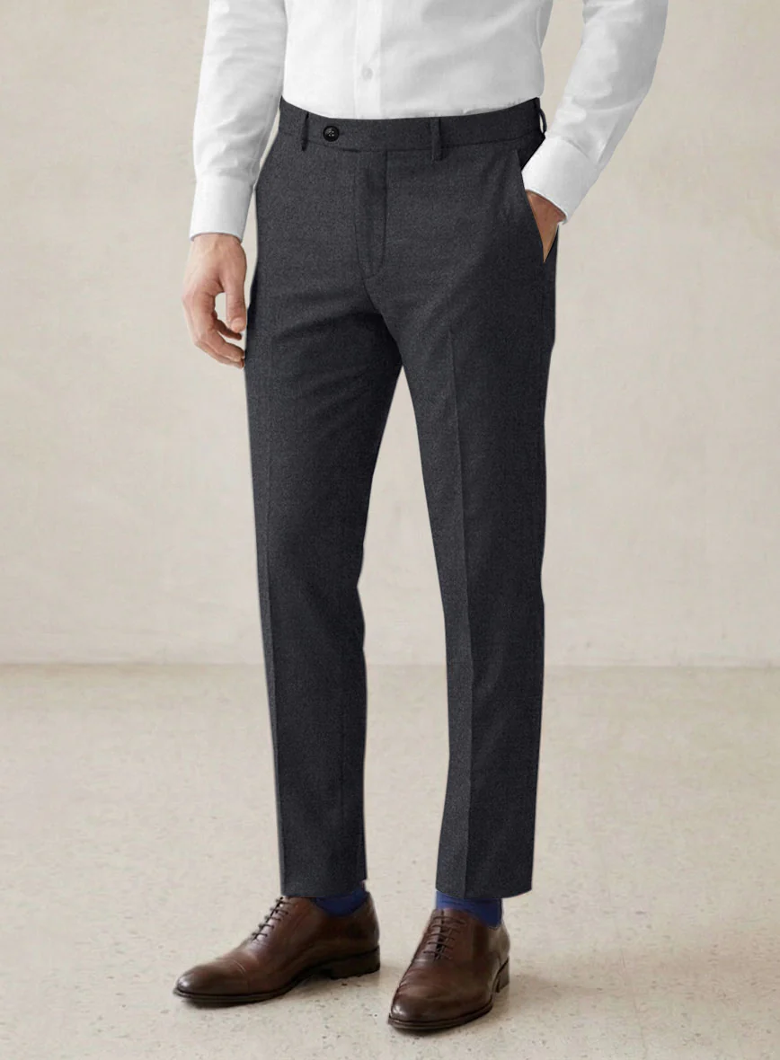 Scabal Sapphire Gray Wool Pants