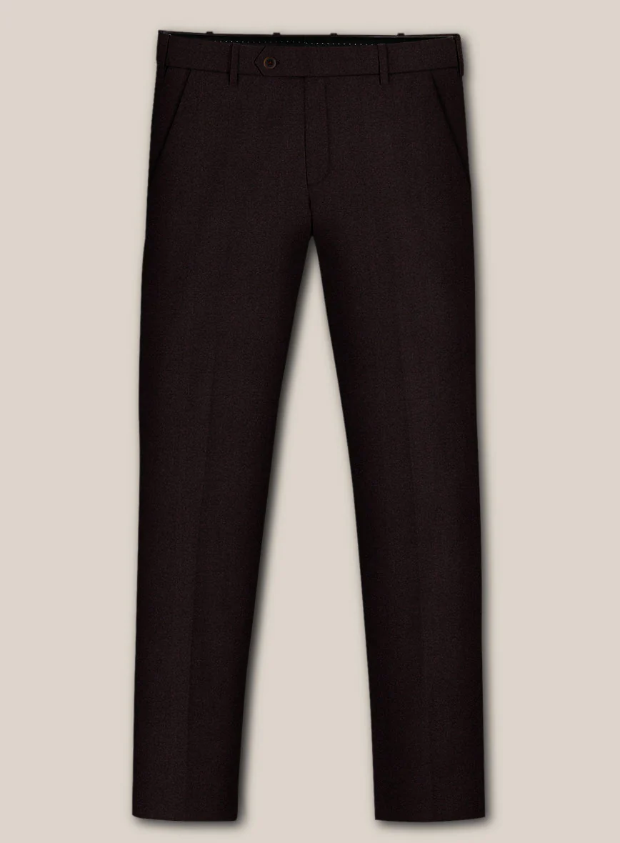 Scabal Sapphire Herringbone Wine Wool Suit - Image 5