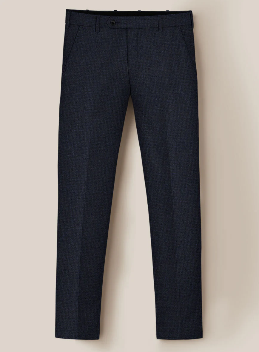 Scabal Sapphire Yaime Blue Wool Pants - Image 2