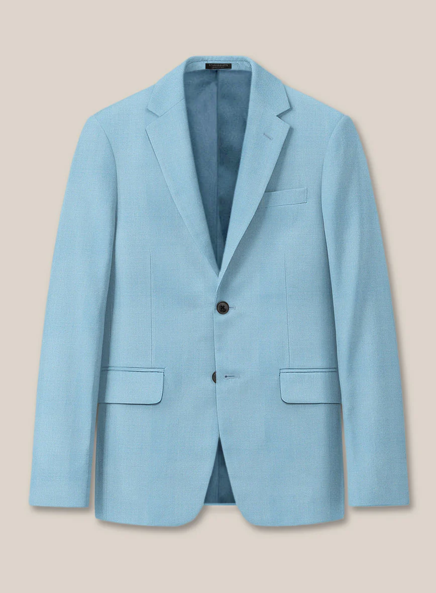 Scabal Sky Blue Wool Jacket