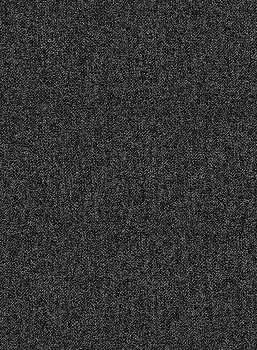 Scabal Tornado Gallo Charcoal Wool Pants - Image 4