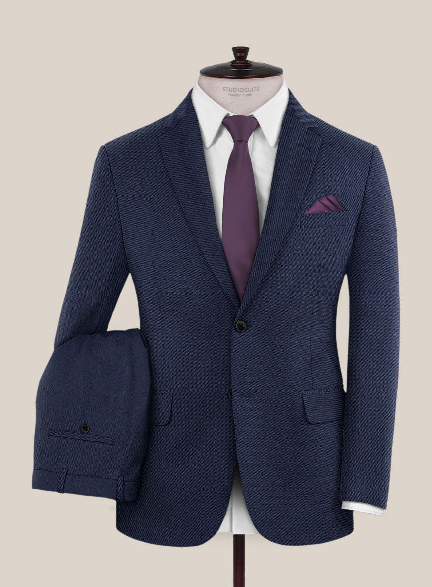Scabal Tornado Oili Blue Wool Suit - Image 2