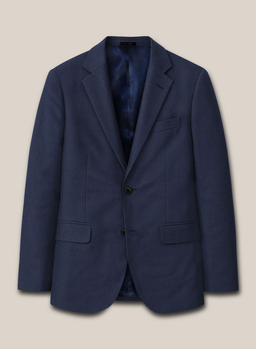 Scabal Tornado Oili Blue Wool Suit - Image 4