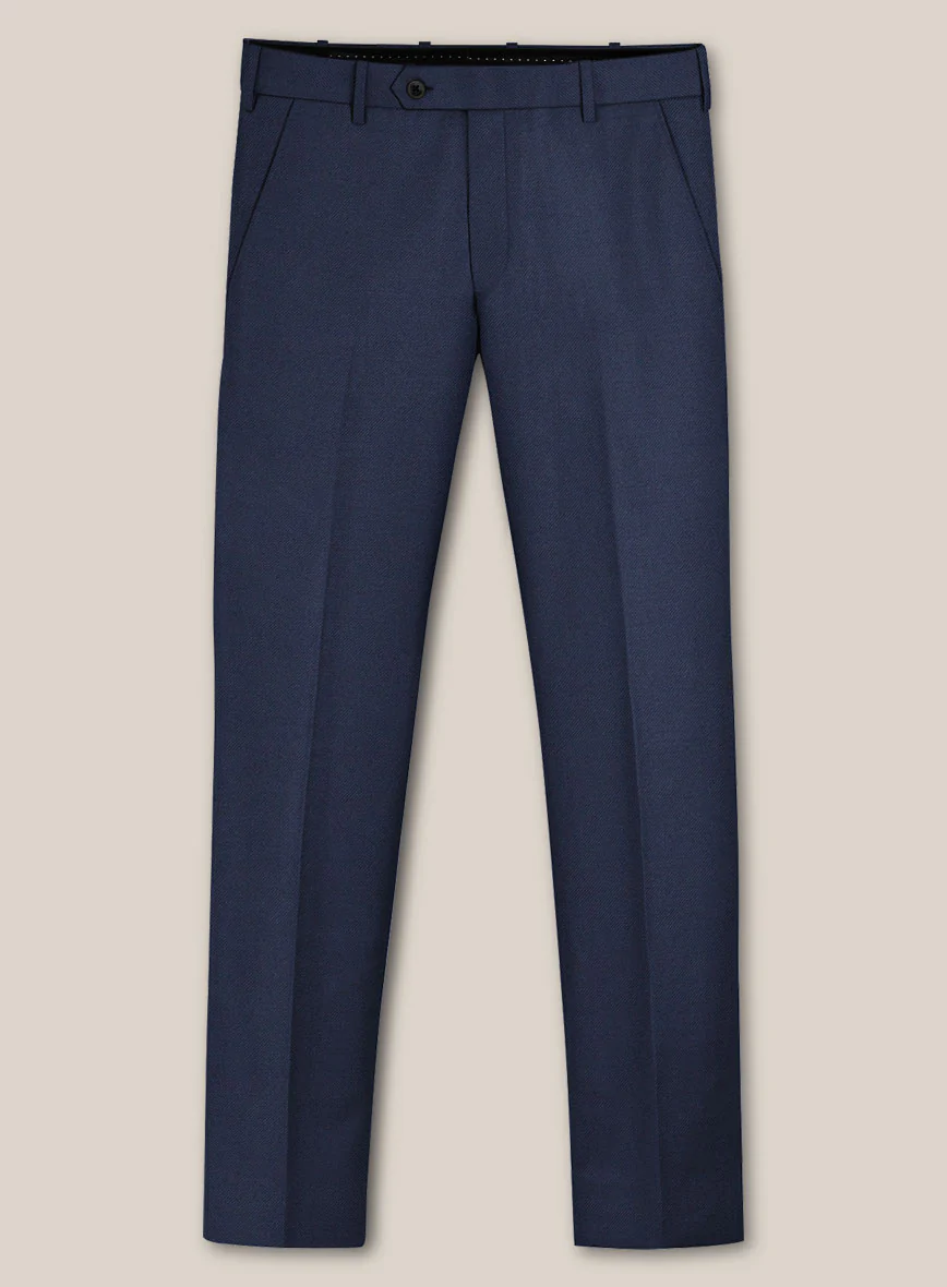 Scabal Tornado Oili Blue Wool Suit - Image 5