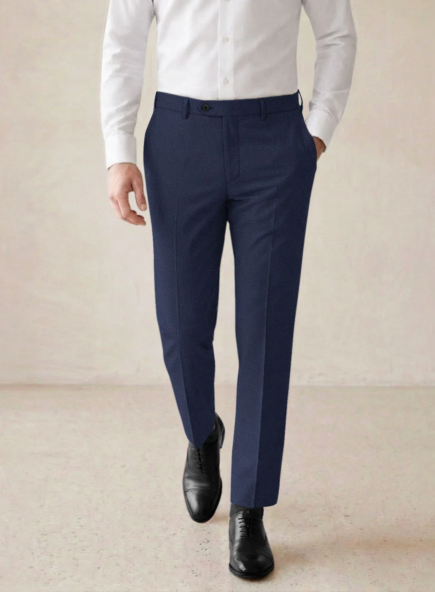 Scabal Tornado Oili Blue Wool Suit - Image 6