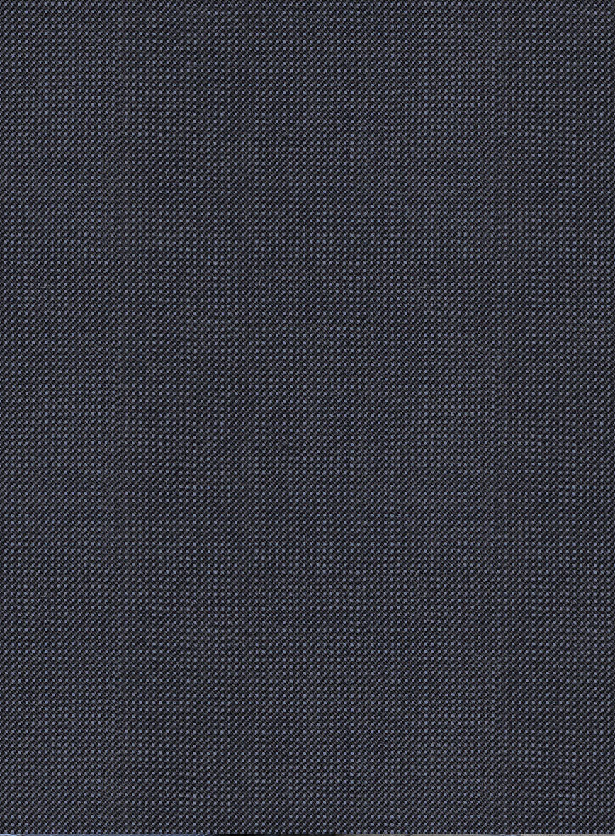 Scabal Tornado Pin Check Blue Wool Suit - Image 8