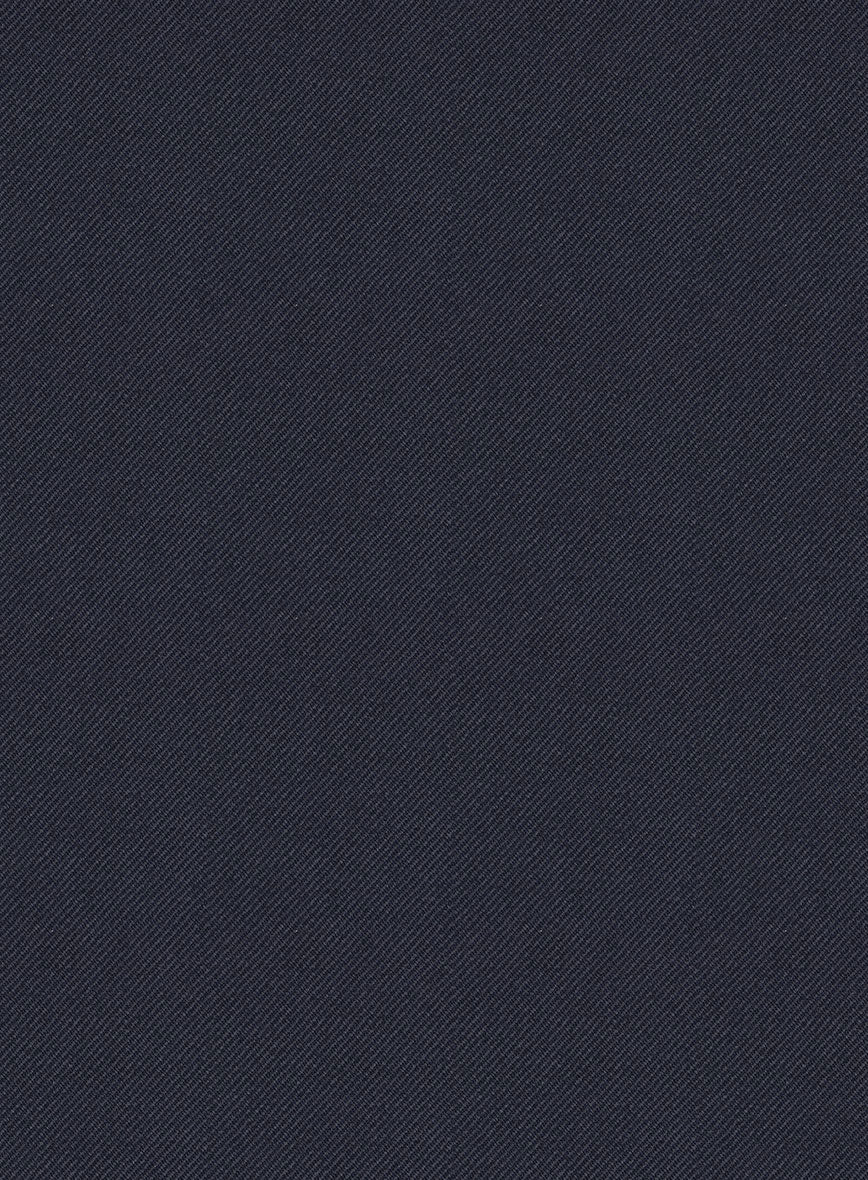 Scabal Tornado Rez Blue Wool Pants - Image 4