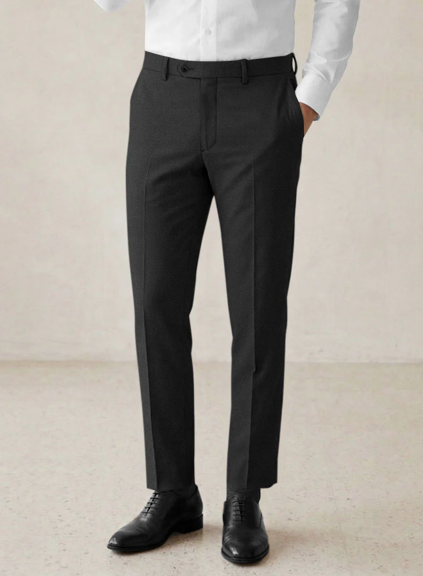 Scabal Tornado Shico Black Wool Suit - Image 6