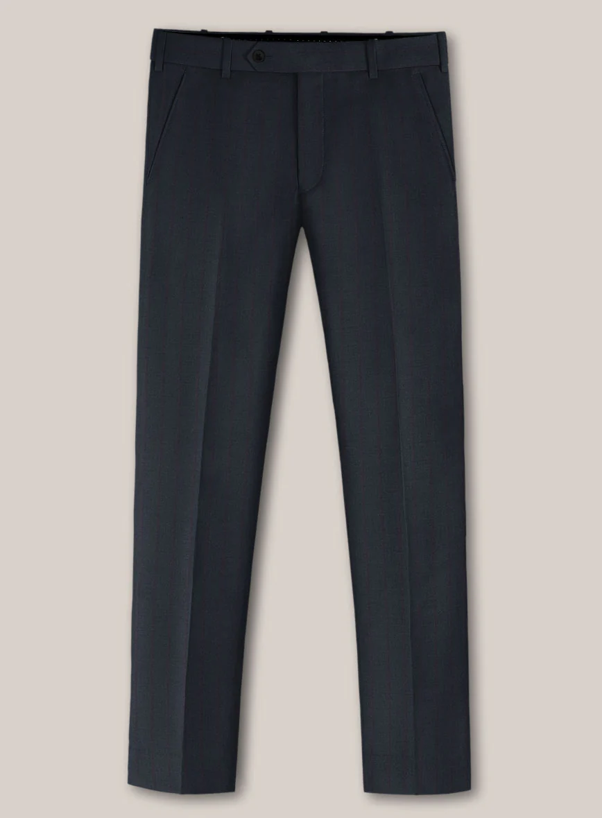 Scabal Tornado Stripes Midnight Blue Wool Suit - Image 6
