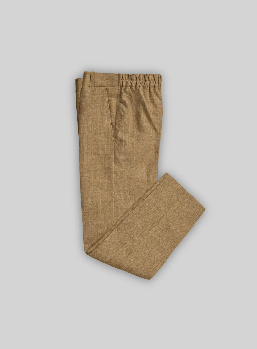 Sepia Brown Linen Boys Suit - Image 4