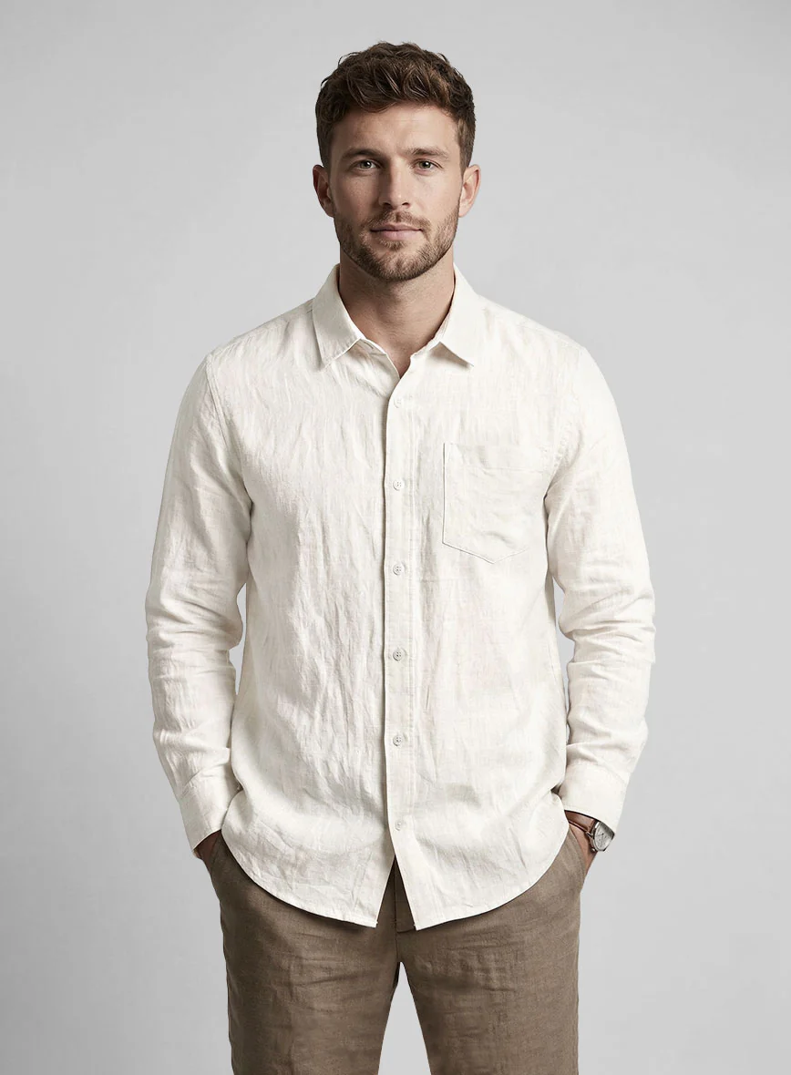Soft Sand Pure Linen Shirt