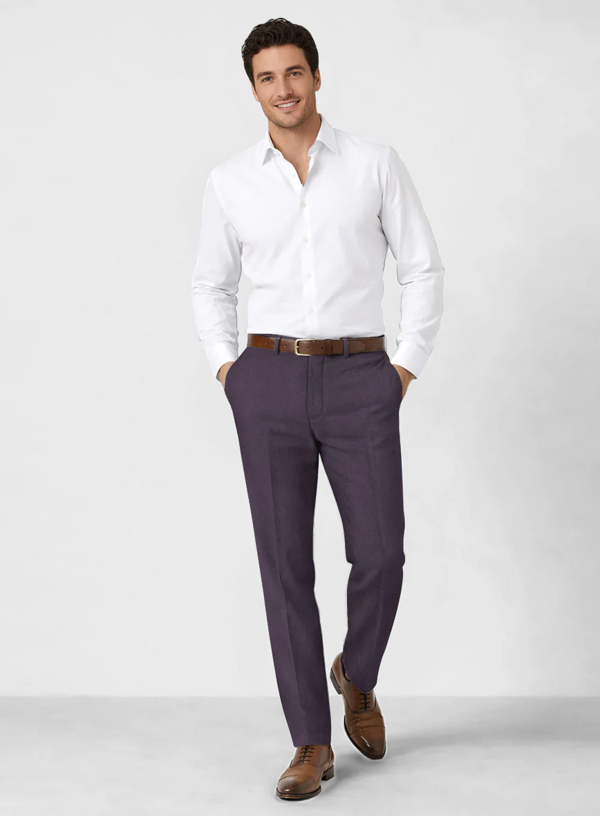 Solbiati Art Du Lin Dark Lavender Linen Suit - Image 7