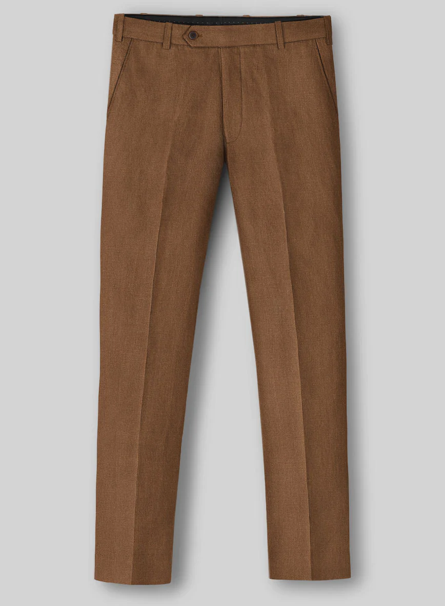Solbiati Art Du Lin Otter Brown Linen Suit - Image 5