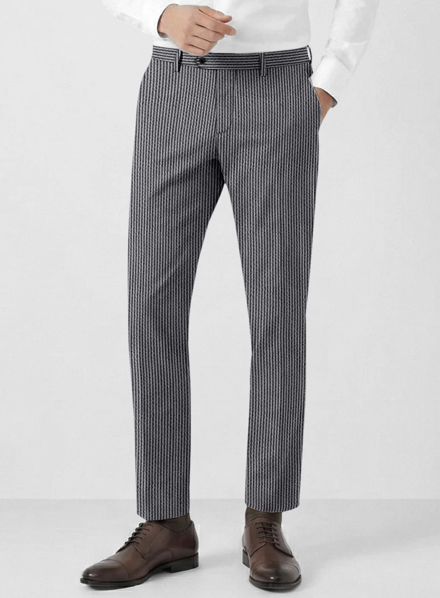 Solbiati Gray Blue Seersucker Suit - Image 7