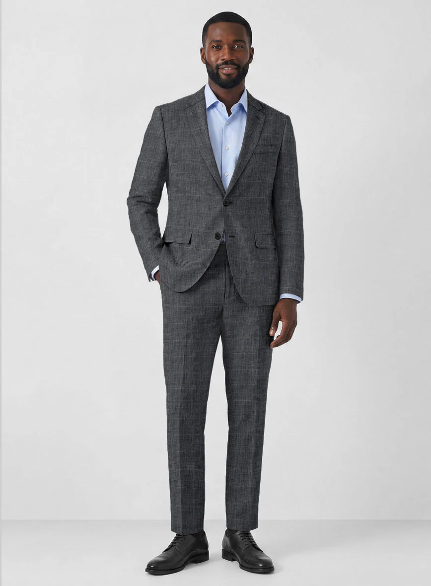 Solbiati Gray Glen Linen Suit