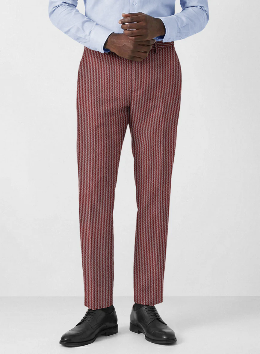 Solbiati Rosewood Seersucker Pants