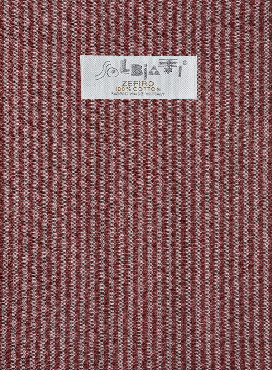 Solbiati Rosewood Seersucker Pants - Image 4