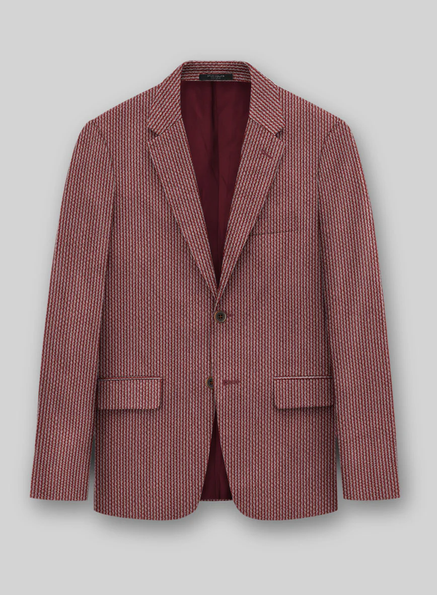 Solbiati Rosewood Seersucker Suit - Image 4