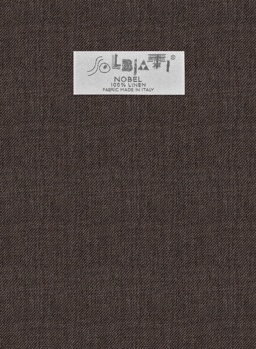 Solbiati Twill Brown Linen Suit - Image 6