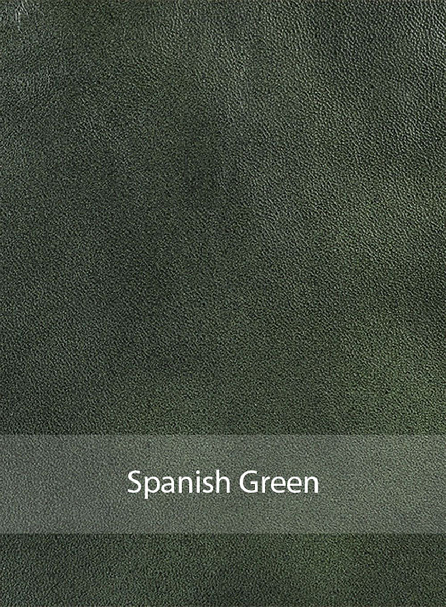 Spanish Green Leather Blazer - Image 8