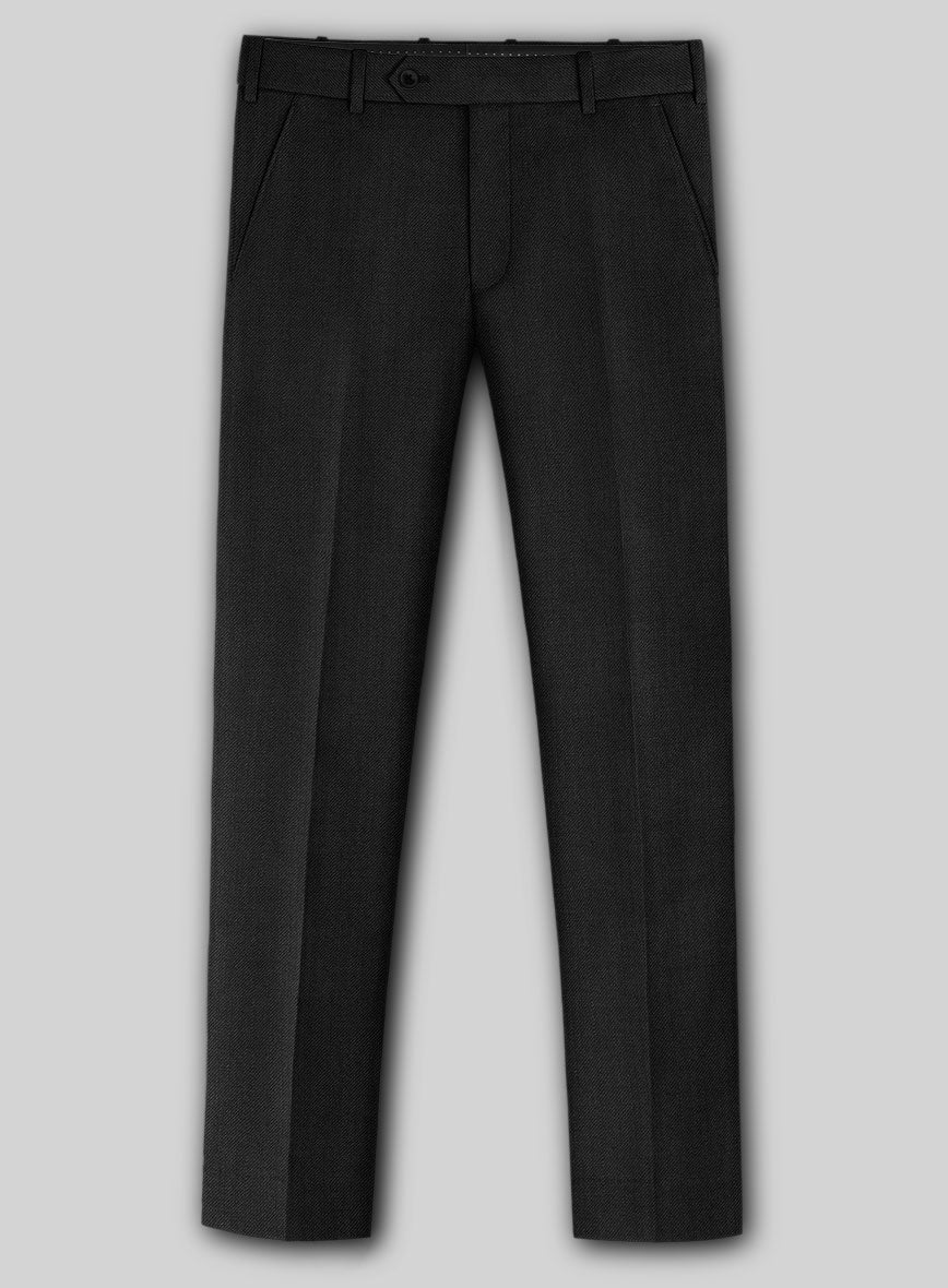 Stretch Black Wool Pants - Image 2