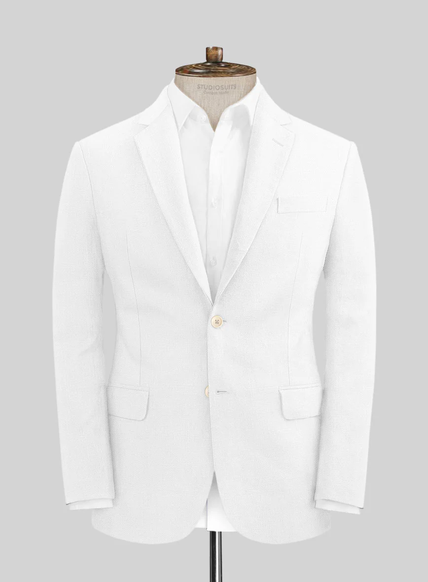 Stylbiella Natural White Linen Jacket - Image 3