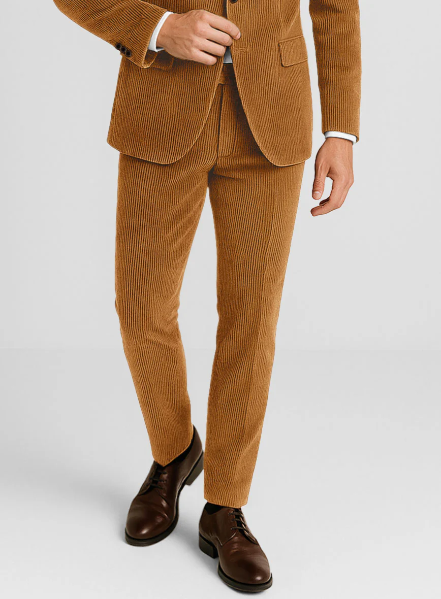 Tan Corduroy Suit - Image 5