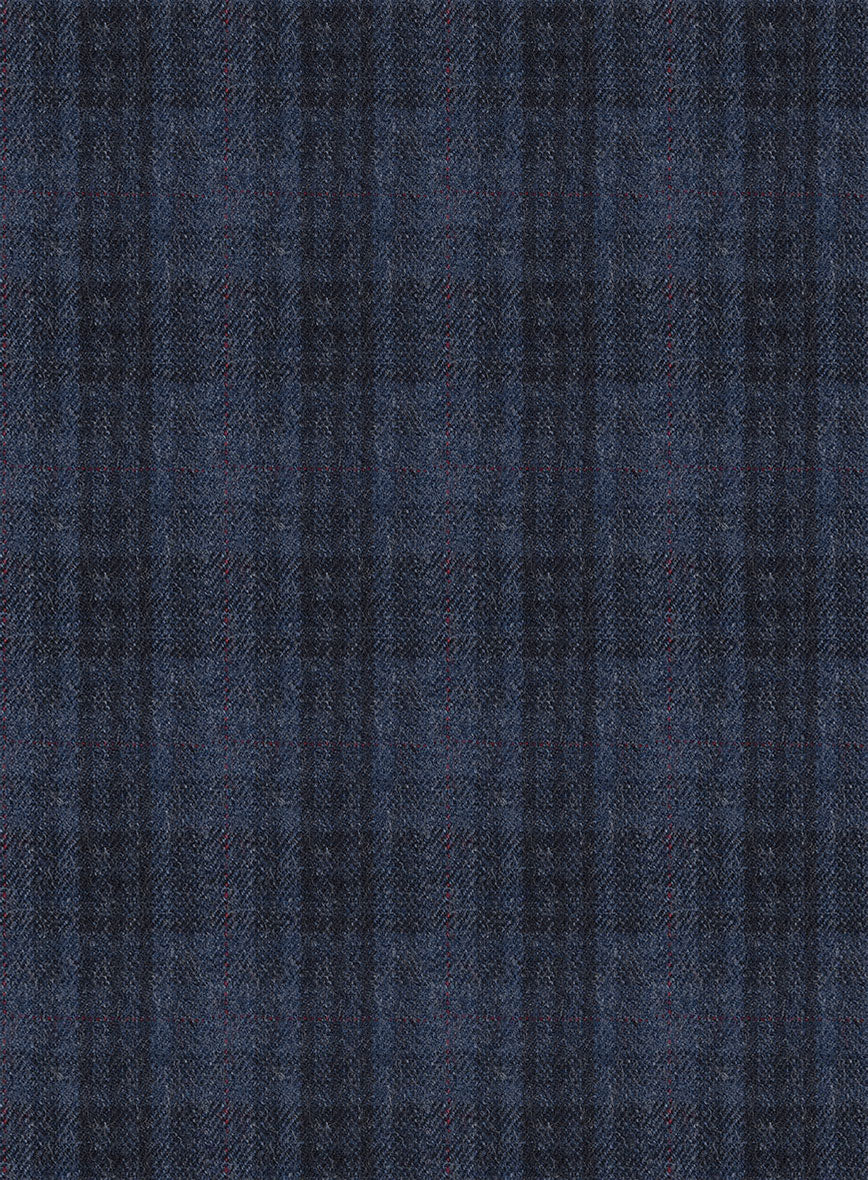 Tartan Blue Flannel Suit - Image 7